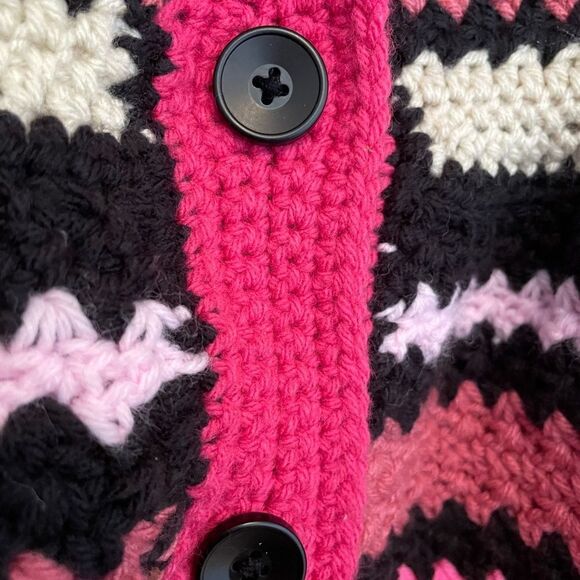 Little Girl Crochet Handmade Coat Dress 18-24 Months - Picture 12 of 16